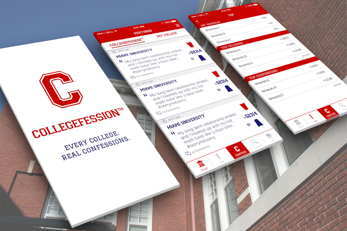 Collegefession App Preview 1