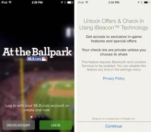 MLB Ibeacons